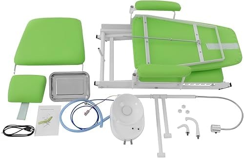ADDLER Dental Portable Chair with LED Light and Instrument Tray | Lightweight, Foldable & Easy to Transport
