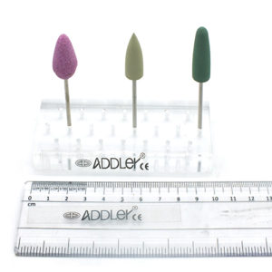 ADDLER DENTAL Acrylic Trimming and Acrylic POLISHER Denture Trimming Bur SET OF 3