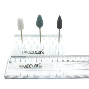 ADDLER DENTAL Acrylic Trimming and Acrylic POLISHER Denture Trimming Bur SET OF 3