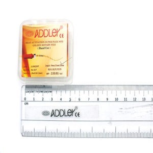 ADDLER DENTAL  HEAT ACTIVATION SUPER FLEX NITI  HAND USE PROTAPER 19MM  ORANGE