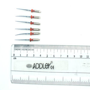 ADDLER DENTAL HEAT ACTIVATION SUPER FLEX NITI (MACHINE USE)ROTARY  FILE TITANIUM-RED