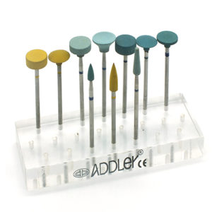 ADDLER Dental Diamond Polisher For Zirconia Smoothing High Gloss Polishing bur (set of 10)