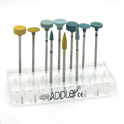 ADDLER Dental Diamond Polisher For Zirconia Smoothing High Gloss Polishing bur (set of 10)