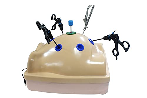 Laparoscopy Endo Trainer Virtual Training Box and Instrument with IN-OUT Zooming Knob 360° Cover