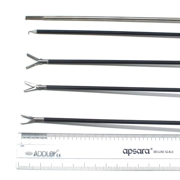 Laparoscopy Graspers Maryland, Bowl & Scissors Graspers with 5MM Hook & KNOT PUSHER .Qty 1.