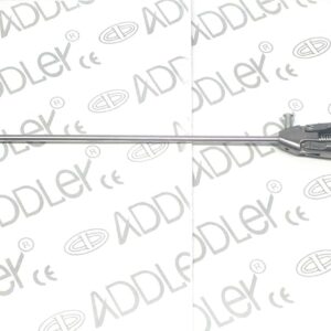 ADDLER Laparoscopic 5mm Storz Type Curved Needle Holder. Qty-1