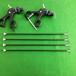 ADDLER Laparoscopic 5mm Maryland, Mixter, Biopsy Spoon, Needle Nose Grasper. Set of 6Pcs.