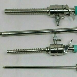 ADDLER Laparoscopic Spiral Trocar Pyramidal Tip 5MM & 10MM Instrument. Set Of 2