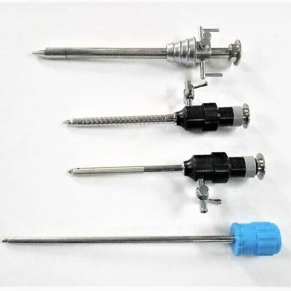 ADDLER Laparoscopic SS Safety Trocar, Hassan Trocar, Magnetic Trocar 5mm Instrument. Qty-4Pc