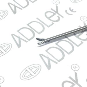 ADDLER Laparoscopy 5mm Storz Type Neddle Holder Curved Jaw Golden Handle.