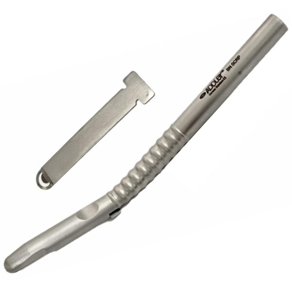 *ADDLER Curved Implant Bone Scraper | Surgical-Grade Stainless Steel | Precision Tool for Bone Harvesting and Grafting | Ergonomic Handle for Maximum Control | Ideal for Orthopedic & Dental Surgeries